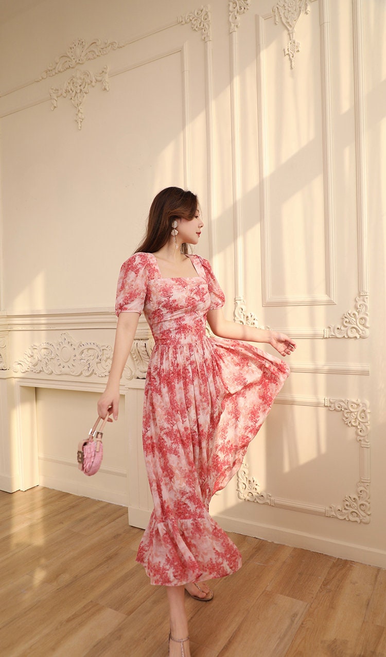 red toile dress Anita Dress