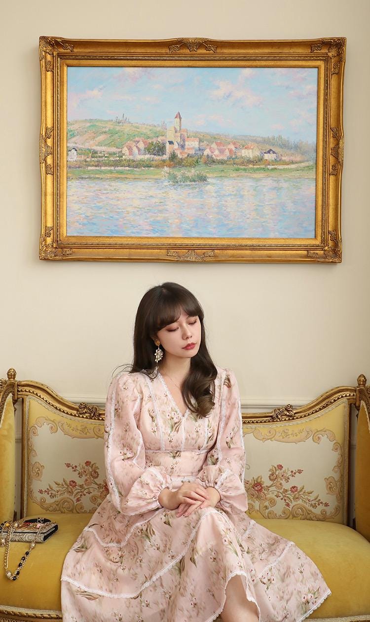 Treat Ürself Floral vintage like dress Treat urself Floral vintage like dress - メルカリ