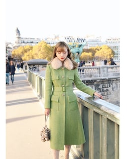 美品 kirov DOUBLE BELTS CHESTER COAT 緑 1 S 自社オンラインショップ