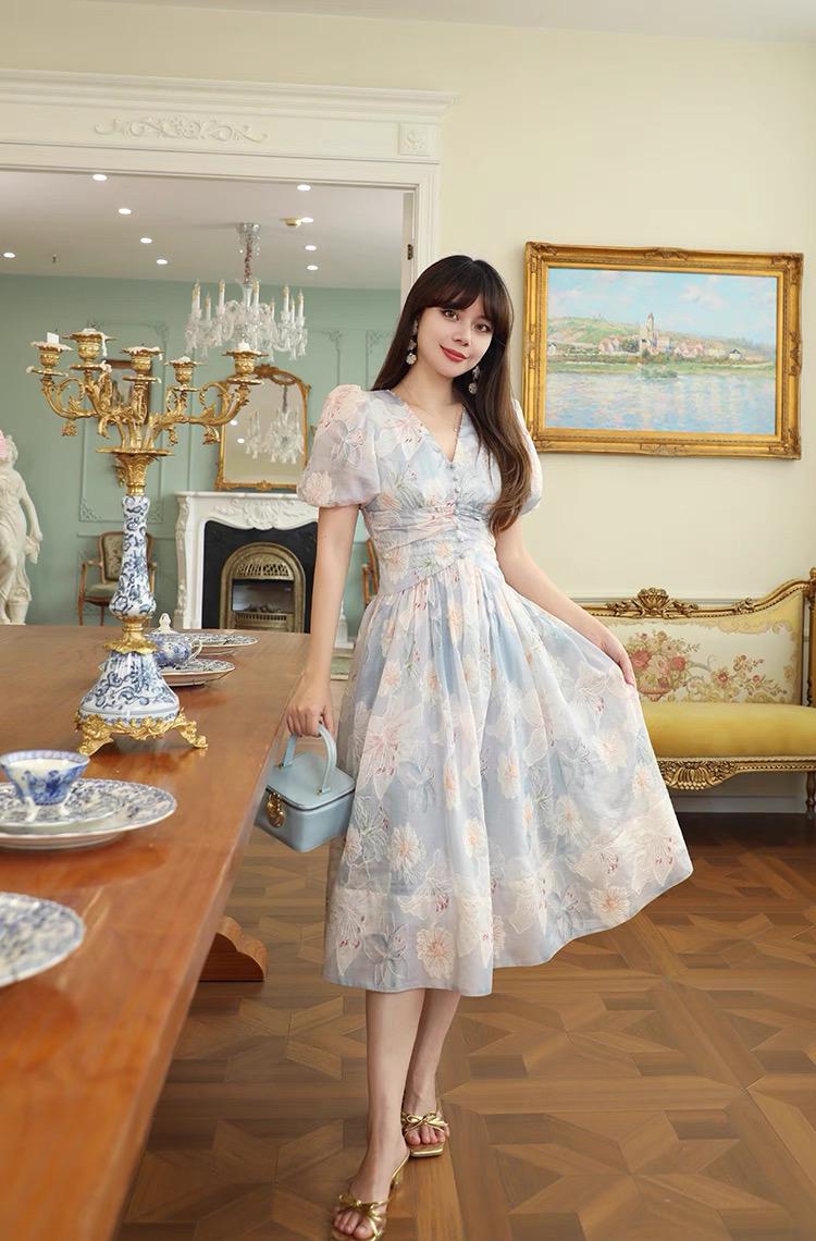 French Embroidered TENCEL Midi Dress Pastel Floral Full Embroidery Hand-beaded Neckline Cotton Lining - Etsy French Embroidered TENCEL Midi Dress Pastel Floral Full Embroidery Hand-beaded Neckline Cotton Lining - Etsy