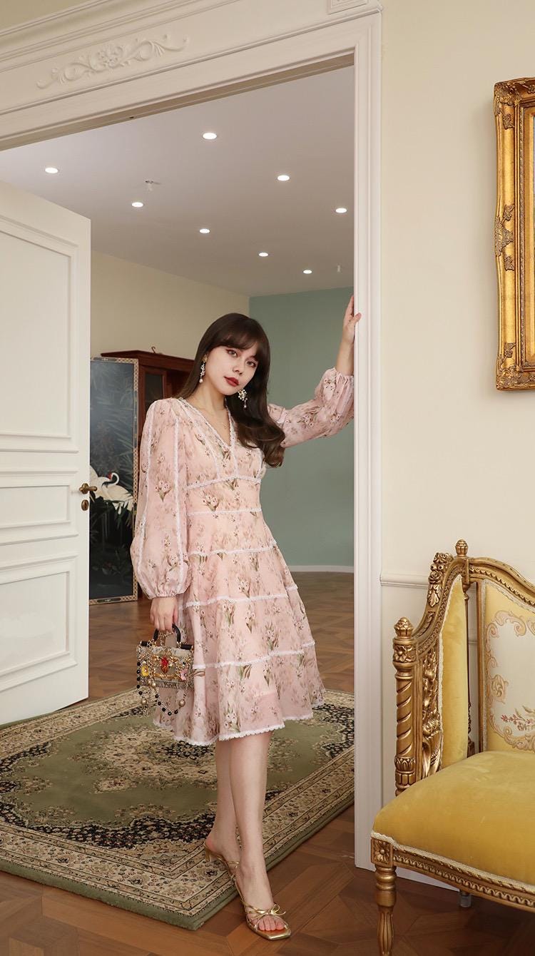 Treat ürself Floral vintage like dress