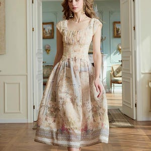 zimmermann green and pink dress Zimmermann Bellitude Cutout Floral-print Linen Mini Dress In Pink,gree -  BOPF
