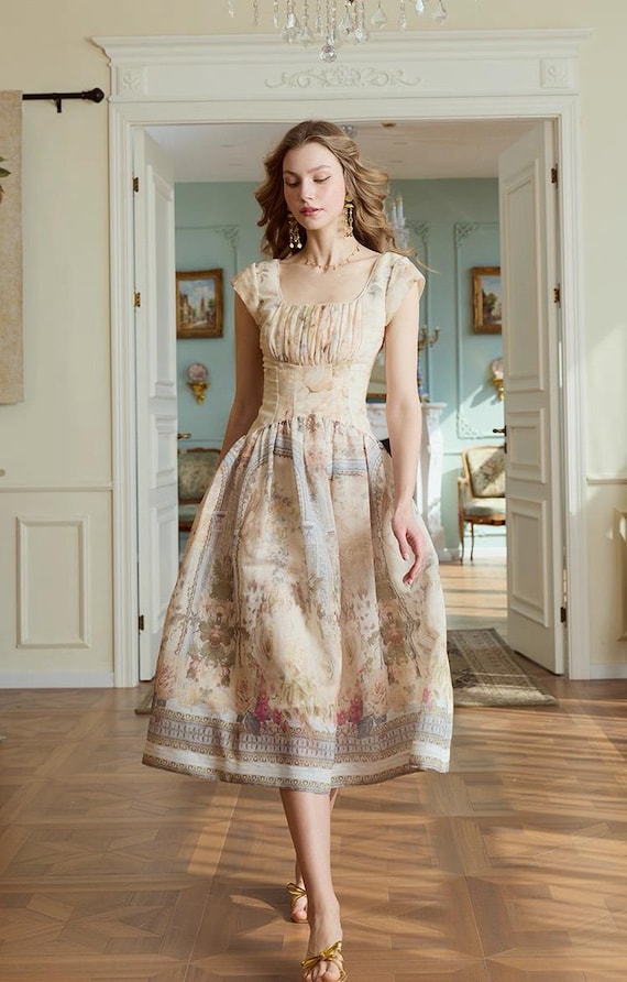 princess dress midi Peony Princess Midi Dress Teuta Matoshi