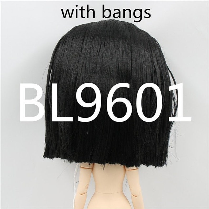 blythe doll black hair