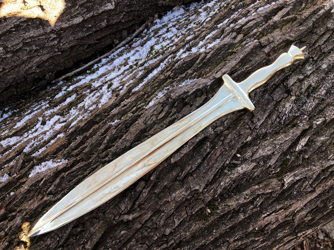 Xiphos Ancient Greek Sword Replica Bronze Xiphos Greek Bronze Etsy