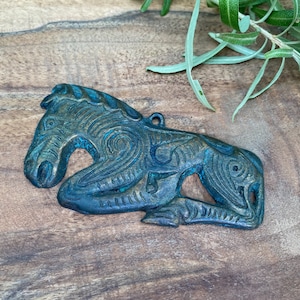 Scythian Bronze Pendant - Viking Bronze Pendant - Ancient Pendant Replica - Viking Bronze Ancient Pendant - Horse Bronze Pendant