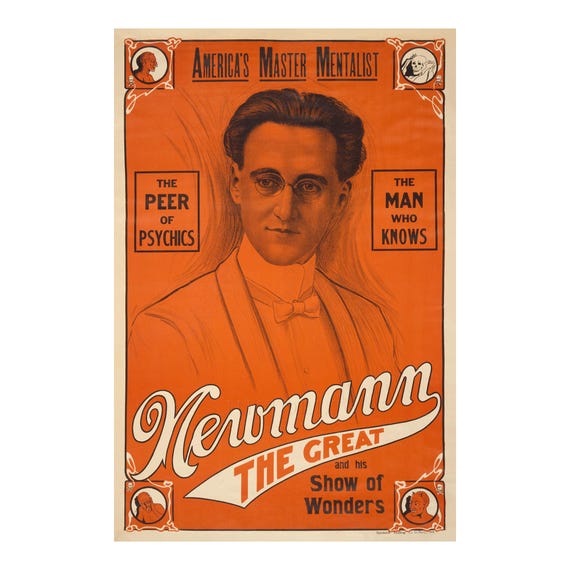 1900 Newmann the Great Magician Poster | Show of Wonders