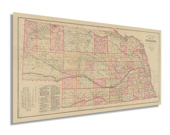 instant download print Nebraska state map line art digital printable Nebraska wall decor kids room nursery wall art housewarming decor
