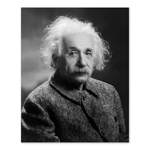 1947 Albert Einstein Photo Print - Vintage Portrait Poster of Albert Einstein - Old Photo of Albert Einstein Wall Art