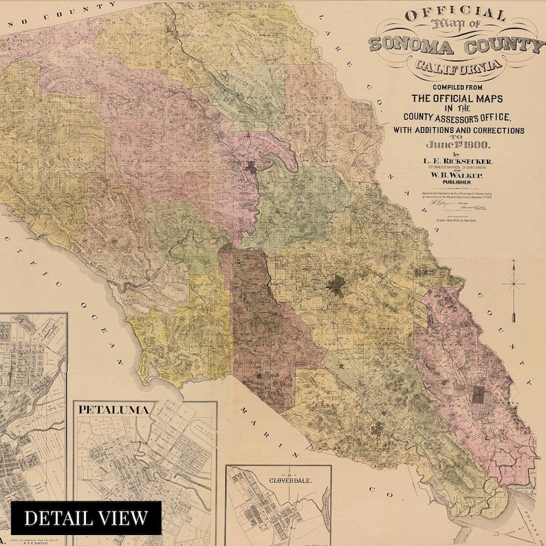 1900 Sonoma Map Vintage Sonoma County California Map Old Sonoma Il 794xN.5101269785 663g 