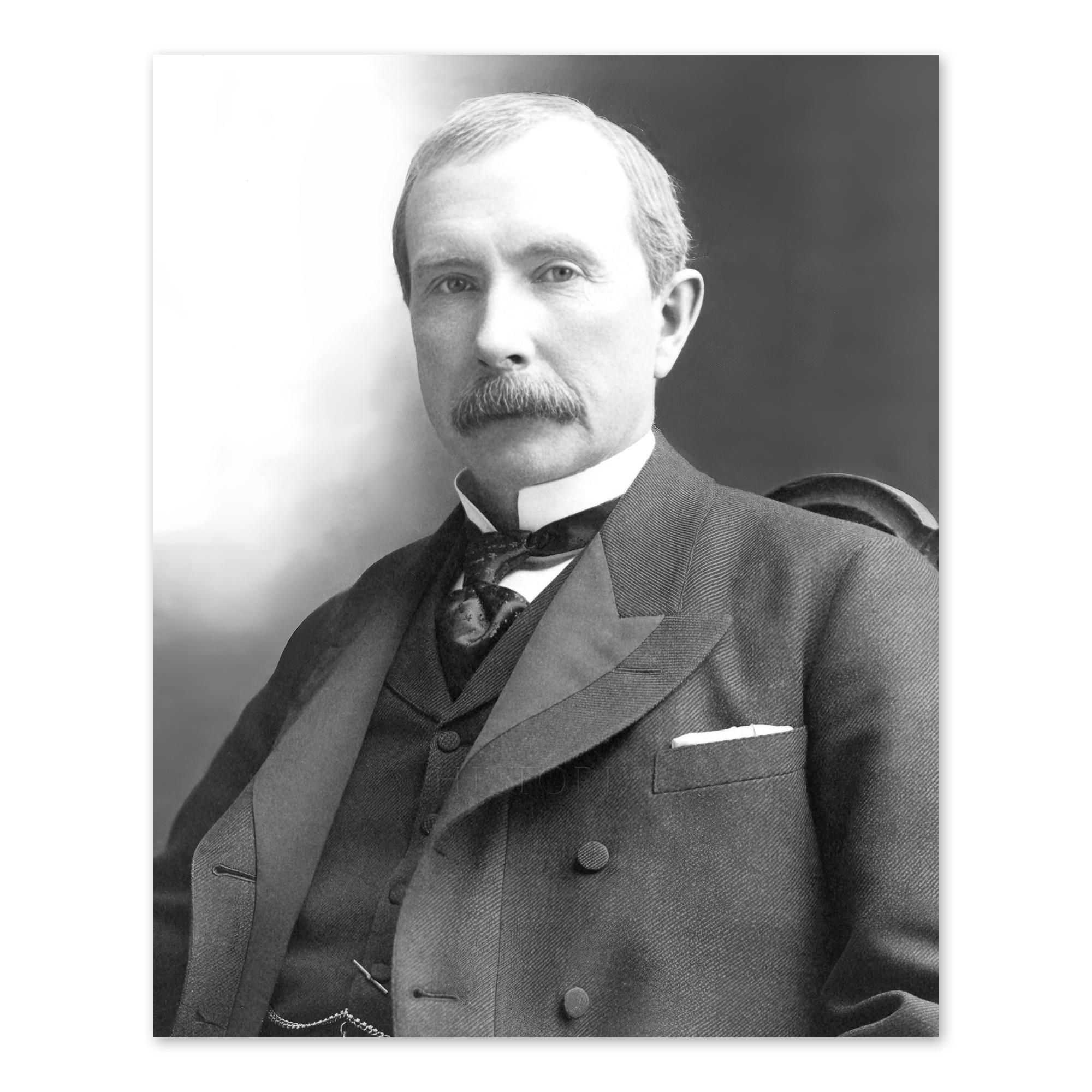 1895 John D. Rockefeller Photo Print - Vintage Portrait Photo of John D ...