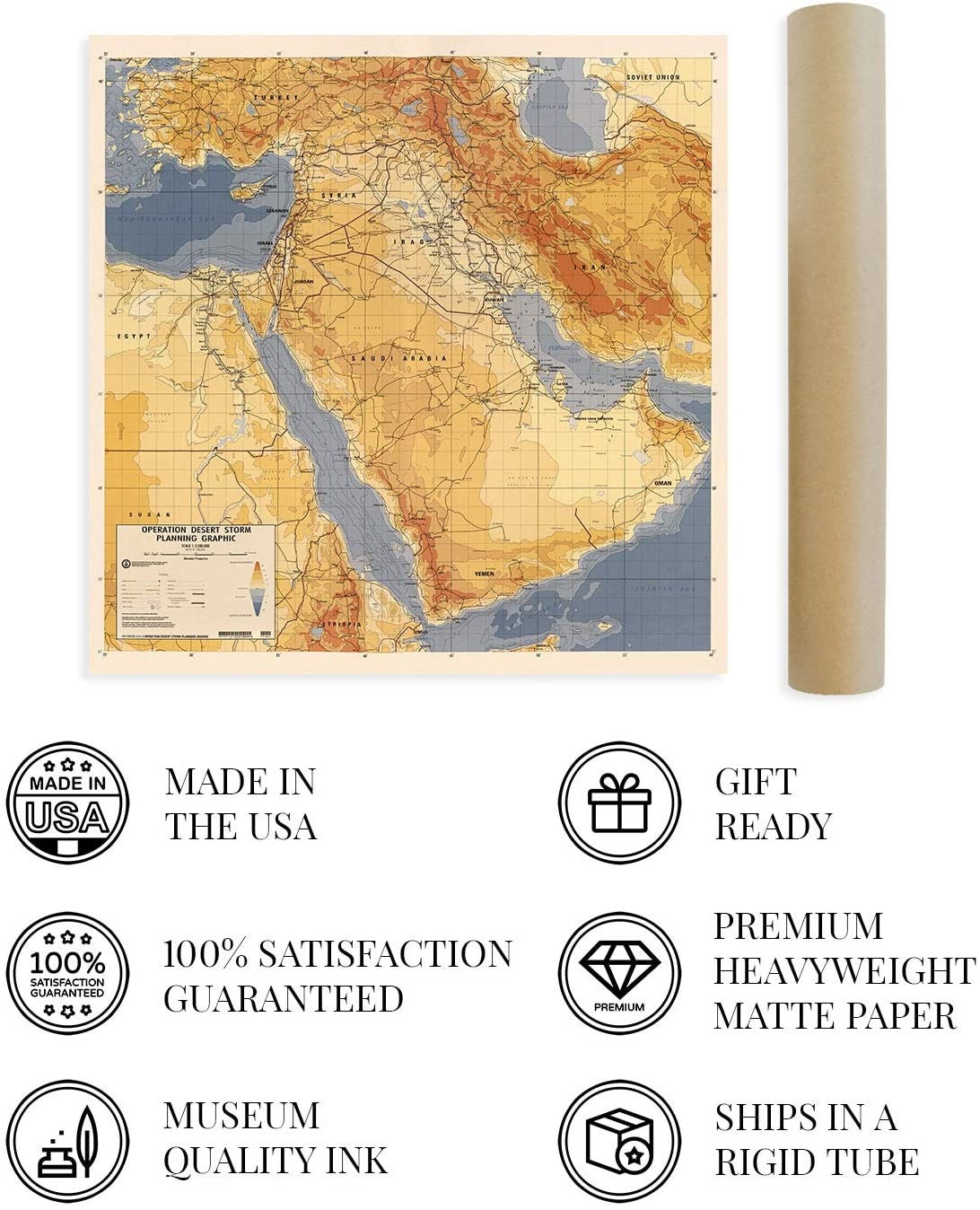 1991 Operation Desert Storm Map - Operation Desert Storm Planning ...