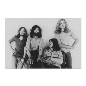 1971 Led Zeppelin Photo Print - Vintage Led Zeppelin Poster Print - Old Photo of English Rock Band Led Zeppelin Wall Art