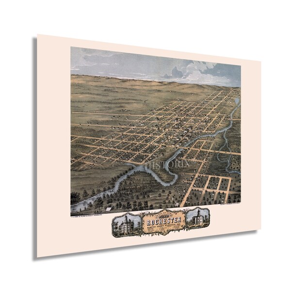 Rochester Map - Etsy