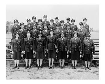 1944 First Black American Nurses in England Portrait Photo - Military Service Women Nurses in England Poster Print