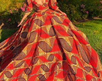 ankara ball gown