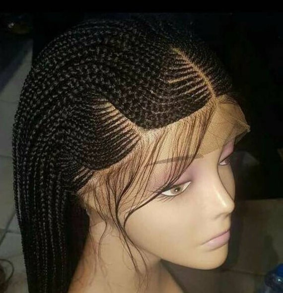 Read To Ship Micromillion Wig Lace Frontal Wig Cornrow Braided Wig Senegalese Braids African Hairstyles