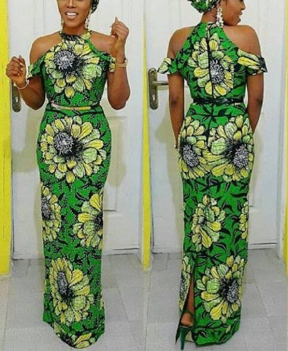African Wedding Dresses Ankara Party Wears African Queen Etsy