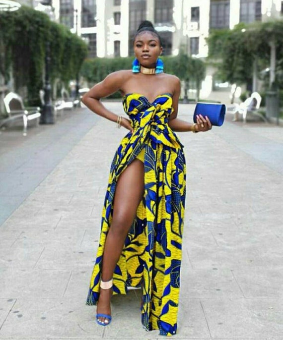 african print infinity dress