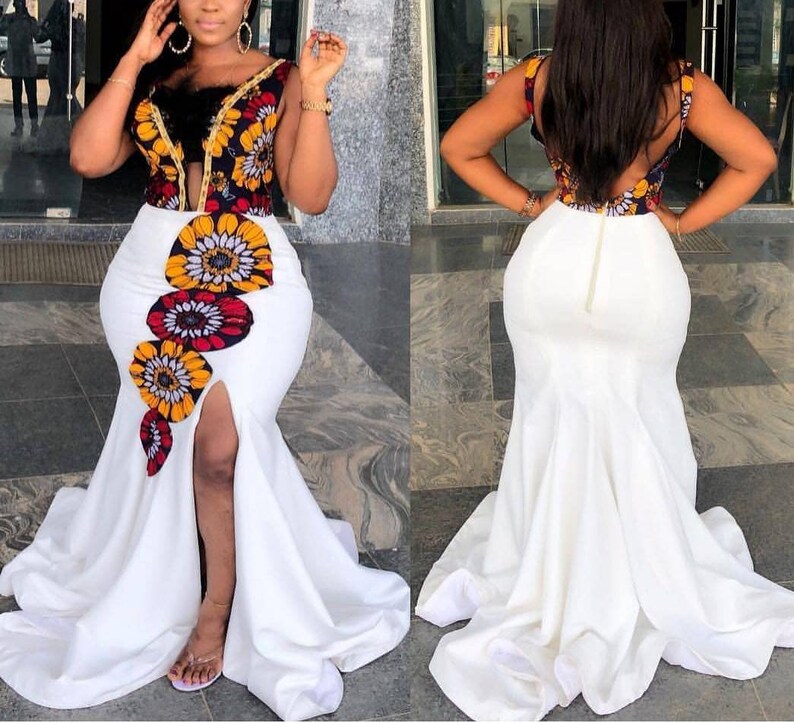 african wedding gown