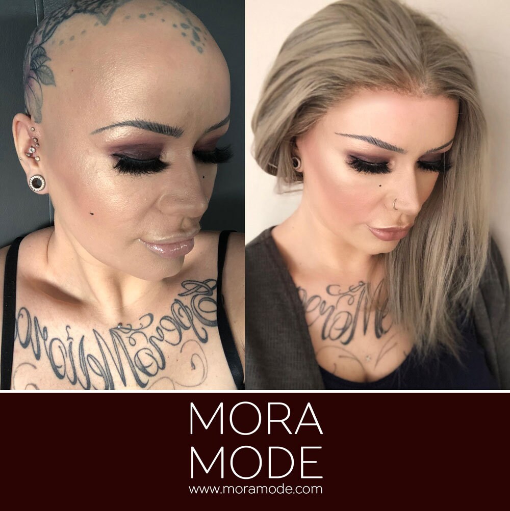 lace front wig on white girl