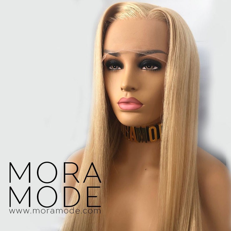 Russian Human Hair Wigs Realistic Blonde Wig Platinum Etsy