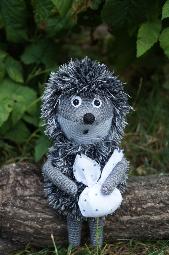fluffy hedgehog toy