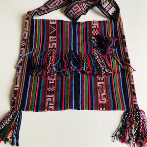 Handwoven Tibetan Shoulder Bag: Traditional Colorful Design