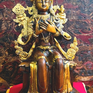 Maitreya Buddha Statue - 12 Inch, Nepal