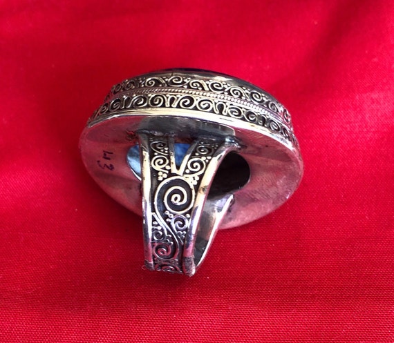 Lapis silver ring - image 4