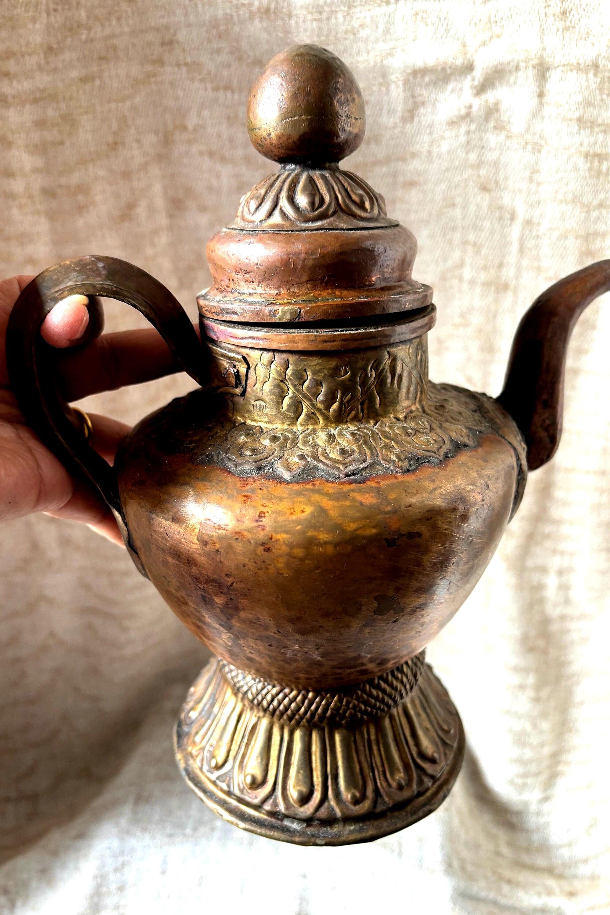 Old and Tibetan Tea Pot - Etsy Old and Tibetan Tea Pot - Etsy