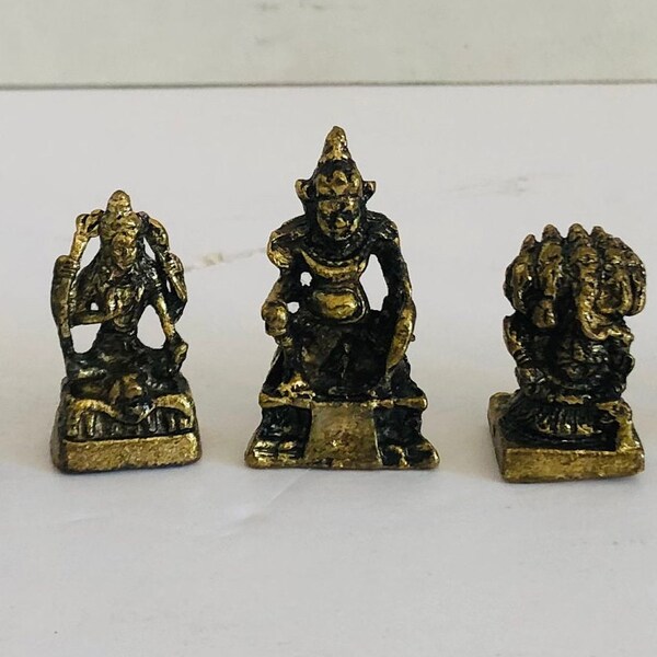 Mini statue bouddhiste et hindoue