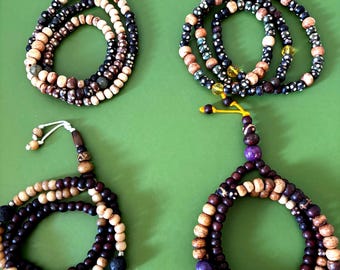 Old used Yak Bone Prayer Beads: Meditation/ Yoga / counting mantras/ handmade