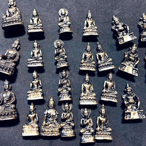 Miniature Buddhist & Hindu Statue Set
