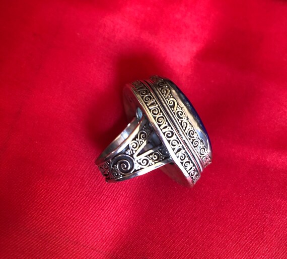 Lapis silver ring - image 7