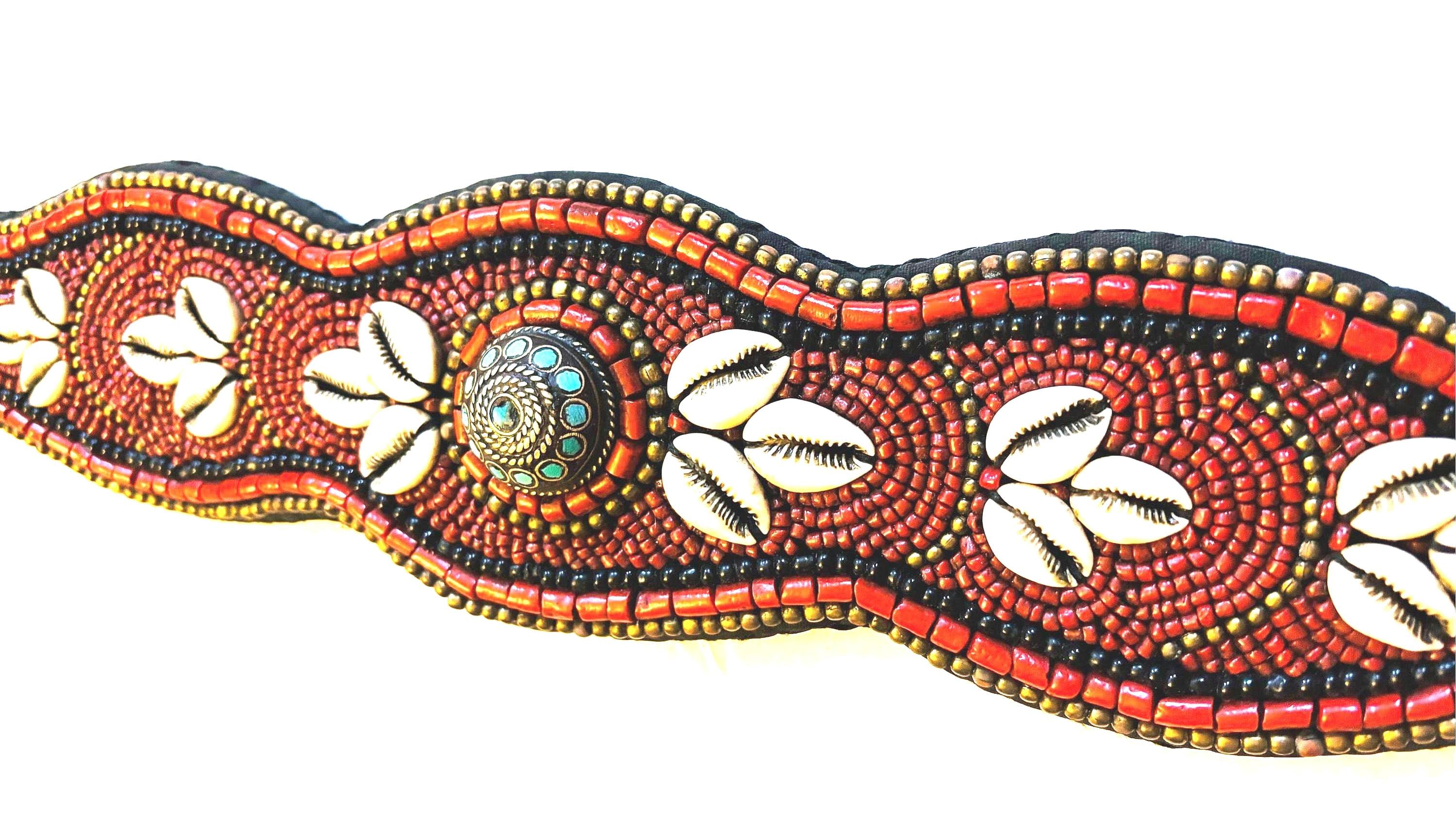 Vintage Handmade Tibetan Beaded Belt - Etsy display picture 3