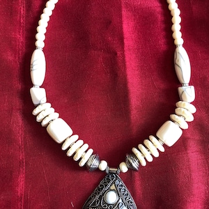 Tibetan  yak horn Necklace