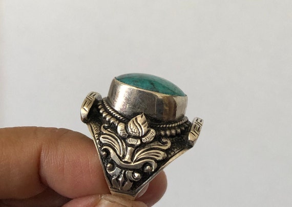 Beautiful handmade silver saddle ring - image 6