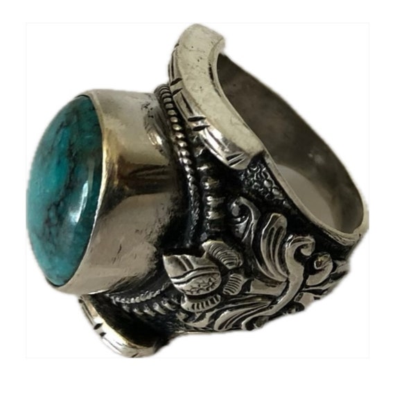 Beautiful handmade silver saddle ring - image 4