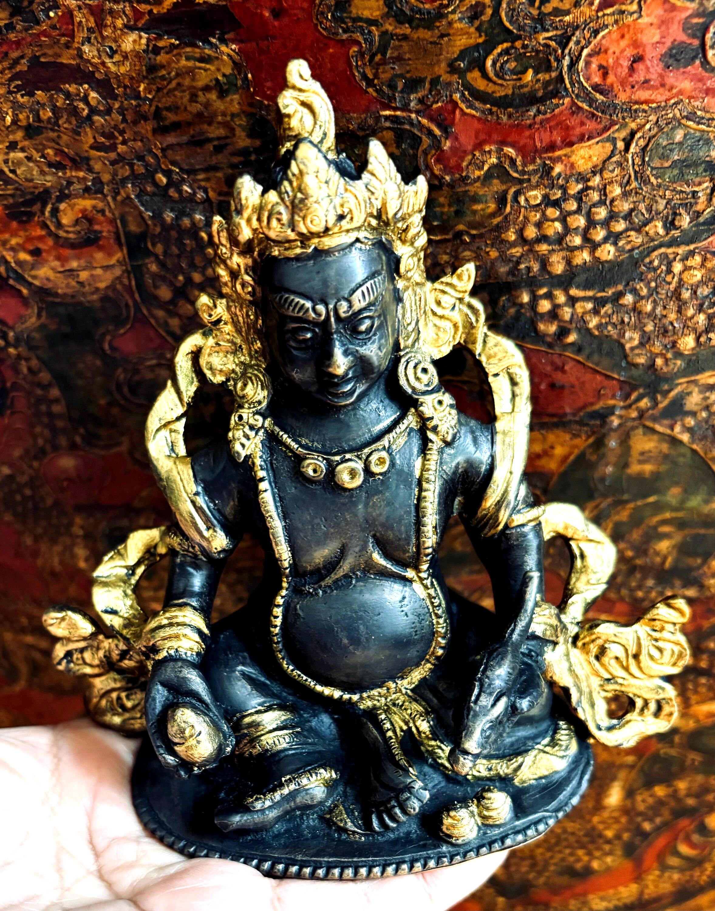 Tibetan Buddha, Zambala, Buddha Of Wealth, Prosperity & Good Luck
