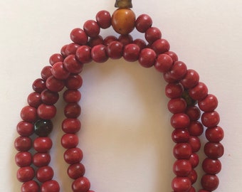 Rosewood Tibetan prayer beads