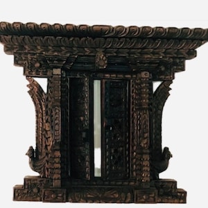Wooden Golden temple door