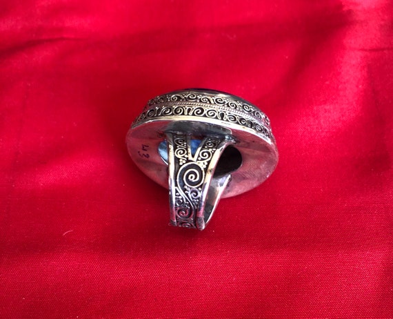 Lapis silver ring - image 8