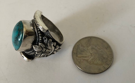 Beautiful handmade silver saddle ring - image 5