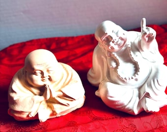 Hotai Buddha,  alabaster , handmade