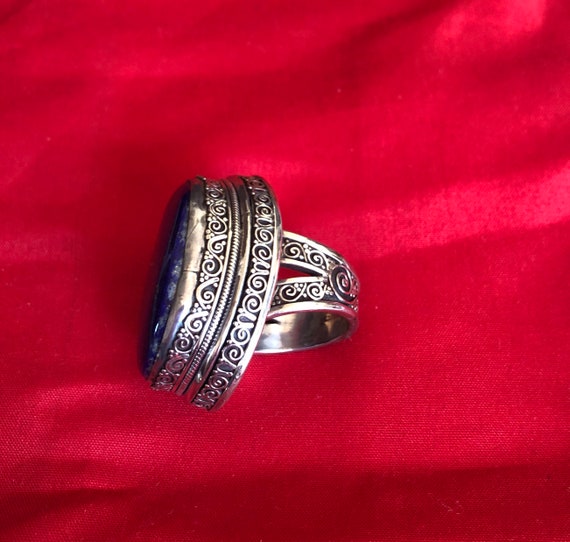 Lapis silver ring - image 9