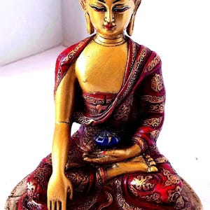 Resin inlaid Buddha Shakya Muni