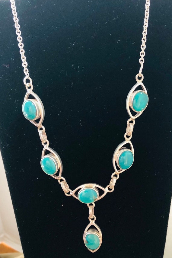 Beautiful Tibetan turquoise and silver necklaces - image 2