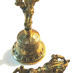 A very beautiful Ritual Bell and Dorje set. Compassion (bell) / wisdom (vajra)/
