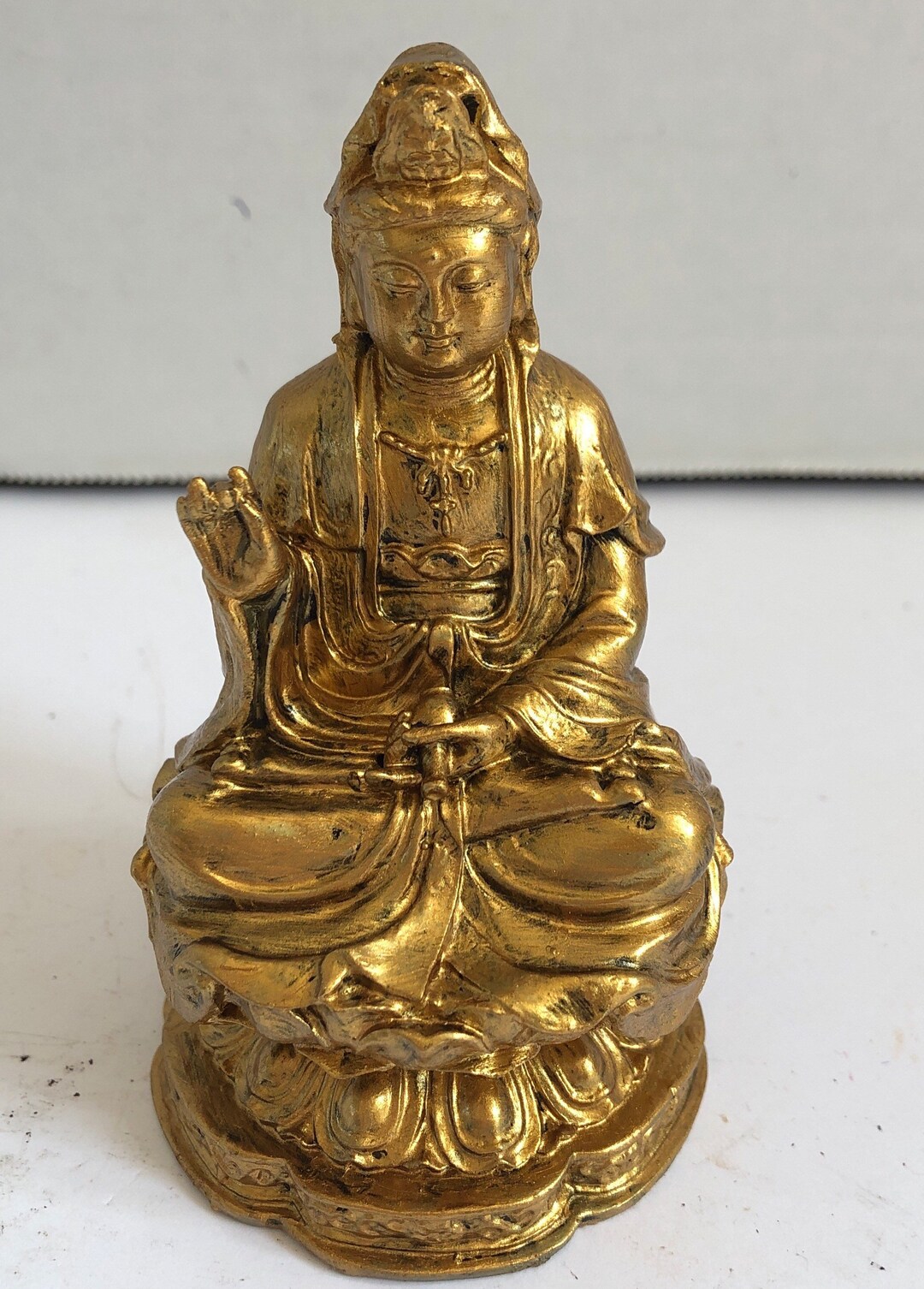 Poly Resin Quan Yin Statue Etsy